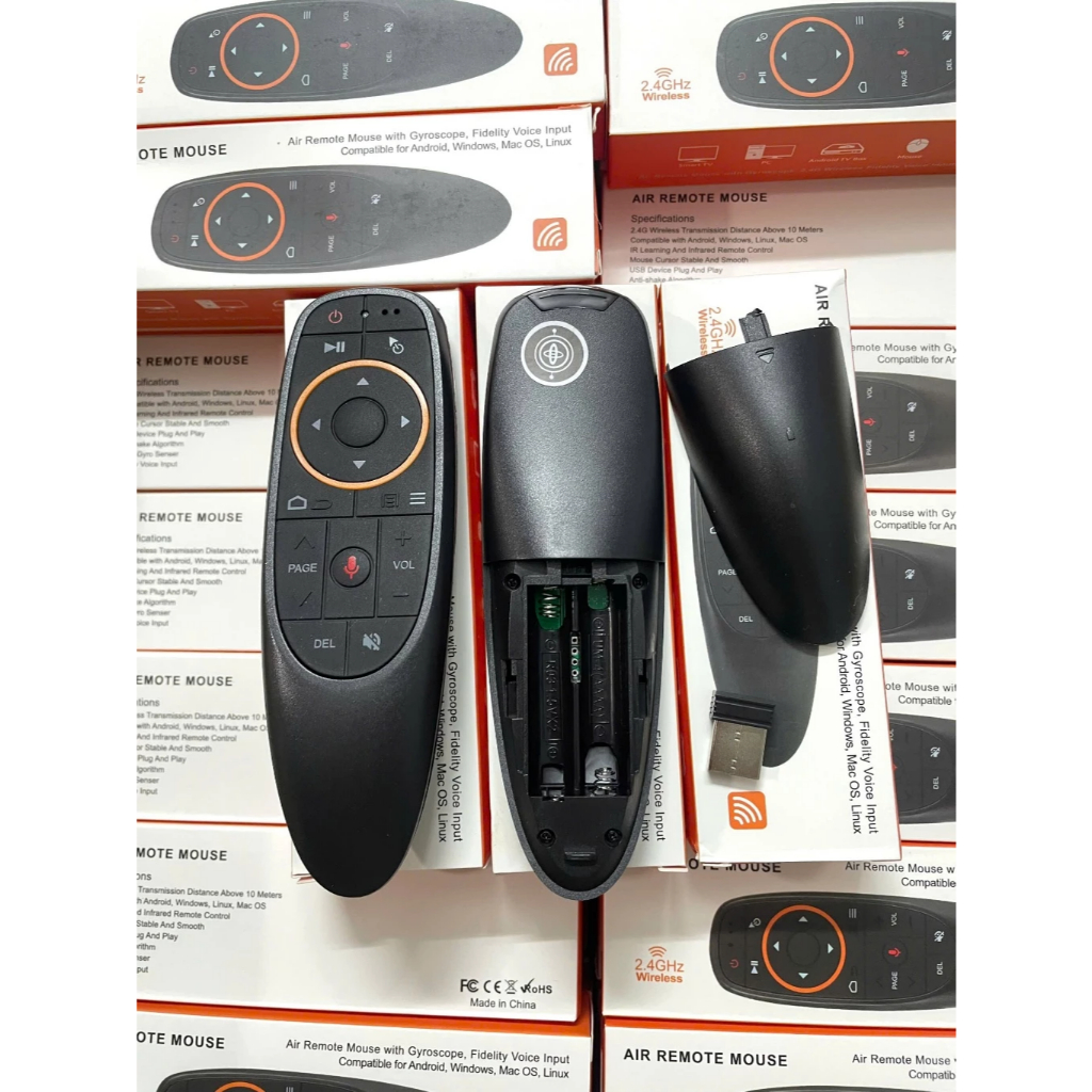 Điều khiển USB Dongle Bluetooth 2.4 GHz Chuột bay giọng nói G10S - Remote có học lệnh nút nguồn Tivi