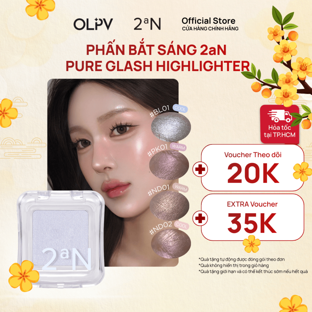 Phấn bắt sáng Highlight 2aN Pure Glash Highlighter