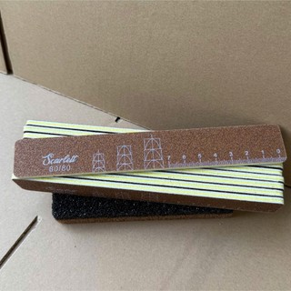 Dũa móng bột Mỹ set 10 cây dũa phá gel - Scarlett - dũa da bò