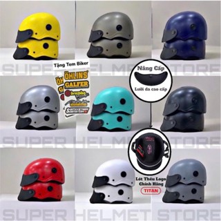 [TẶNG SET BIKER] Nón Bảo Hiểm Sơn Chính Hãng TITAN HELMET 1/2 Đầu - Màu Sơn Nhám - Có Lỗ Thông Gió - Hợp Với Nam & Nữ !
