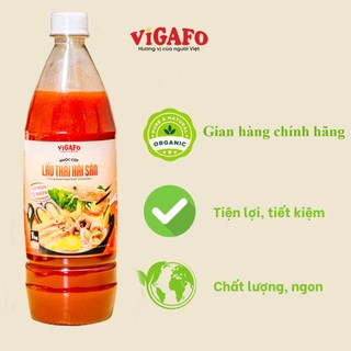 Nước Cốt Lẩu Thái Hải Sản VIGAFO 1kg, chua cay -thơm ngon - chuẩn vị