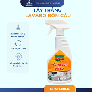 Tẩy Trắng Bồn Cầu, Lavabo Zippro - 500ml- Tẩy trắng bồn cầu, lavabo của phòng tắm nhà bạn