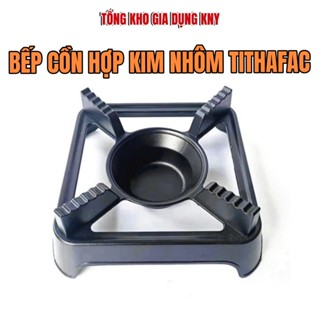 Bếp Cồn Hợp Kim Nhôm TITHAFAC Cao Cấp, Chống Dính, Bếp Cồn Hình Vuông Tiện Dụng Cho Các Hoạt Động Ngoài Trời KNY