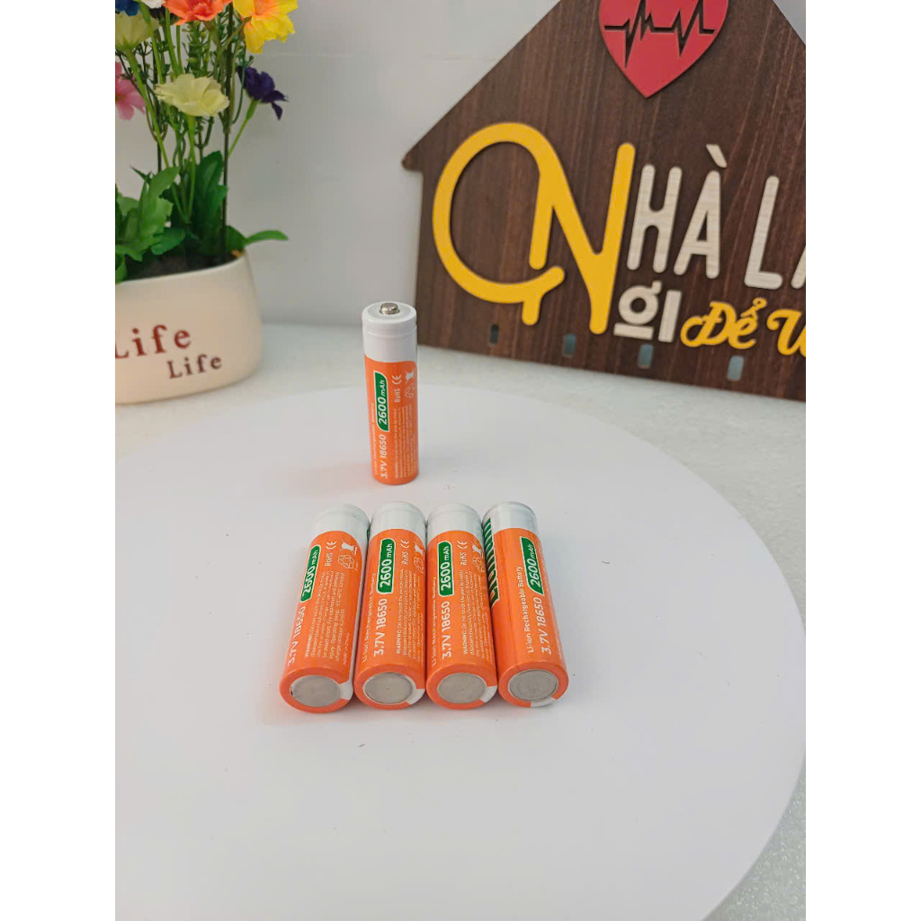 PIN SẠC 3.7V DUNG LƯỢNG CAO 2600mAh - PIN 18650