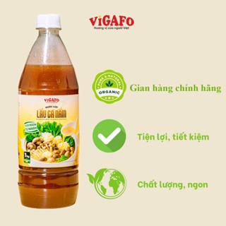 Nước Cốt Lẩu Gà Nấm VIGAFO 1kg, đậm đà -thơm ngon