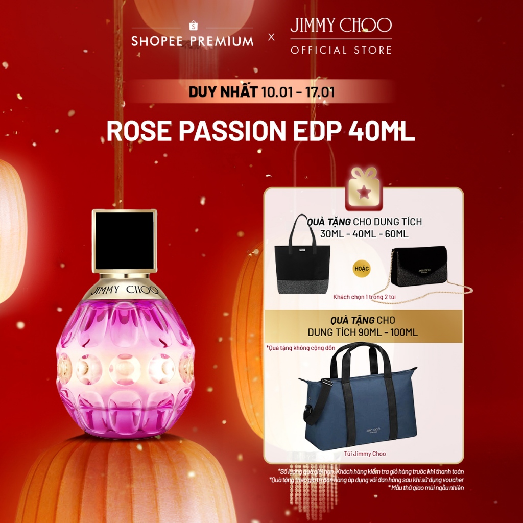 Nước hoa nữ Jimmy Choo Rose Passion EDP 40ml