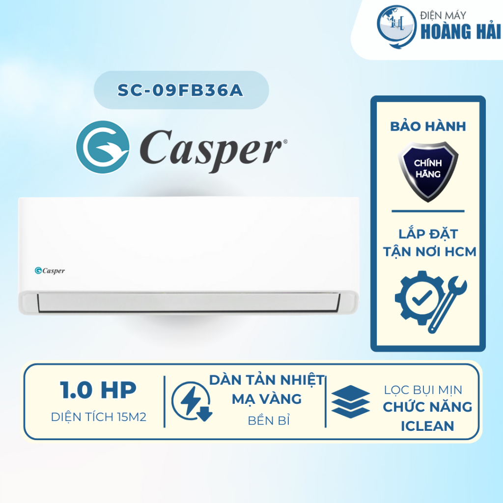 SC-09FB36A | SC-12FB36A | Máy Lạnh Casper 1 HP SC-09FB36A | 1.5HP SC12FB36A | Chính Hãng