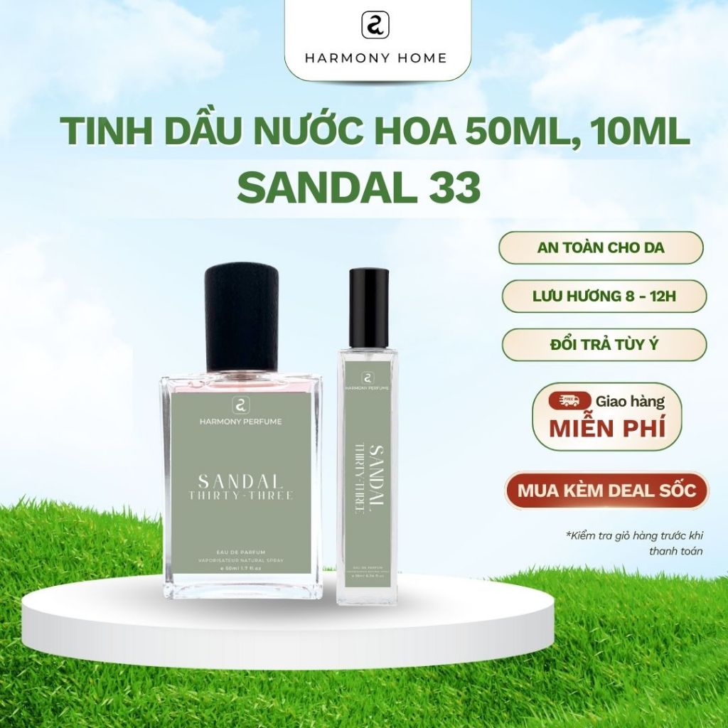 Nước Hoa SANDAL 33 [A] Harmony Home- Hương Thơm  Sang Trọng, Gợi Cảm, Tinh Tế