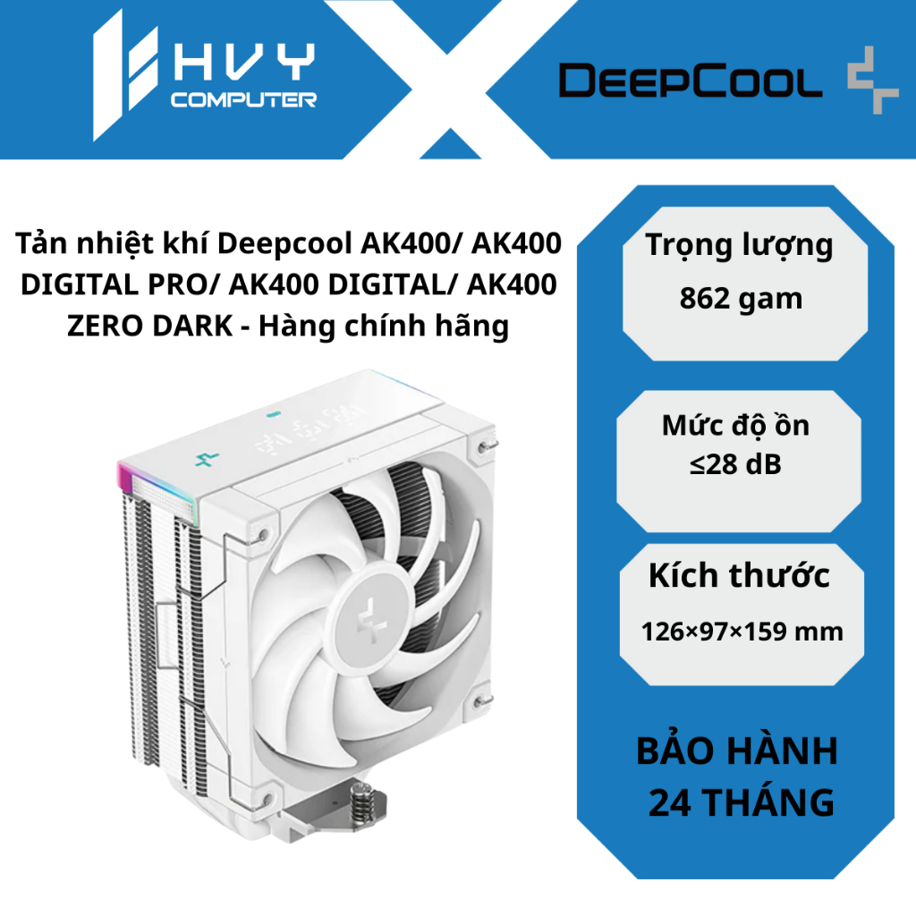 Tản nhiệt khí Deepcool AK400/ AK400 DIGITAL PRO/ AK400 DIGITAL/ AK400 ZERO DARK - Hàng chính hãng