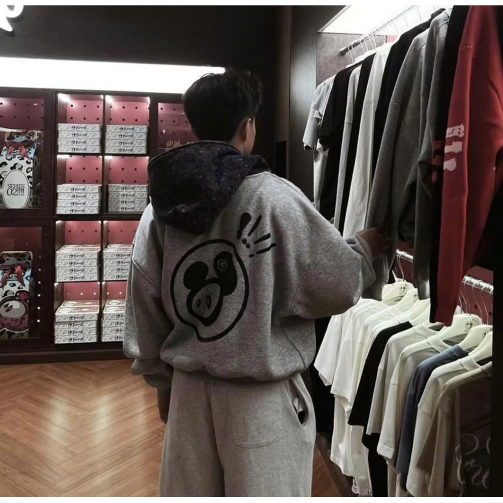 POPPOP - Áo Hoodie POPPOP Hihi Mascot PP Vải 100% Cotton