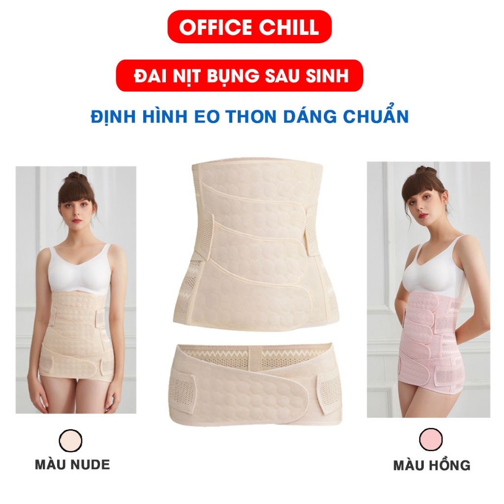 Đai Nịt Bụng Sau Sinh Mổ & Sinh Thường - Gen Bụng Định Hình Eo Hông 4 Trong 1 Thoáng Khí Dễ Chịu
