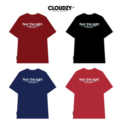 Áo thun oversize phong cách streetwear CLOUDZY unisex 100% cotton 250GSM áo phông local brand FEAR
