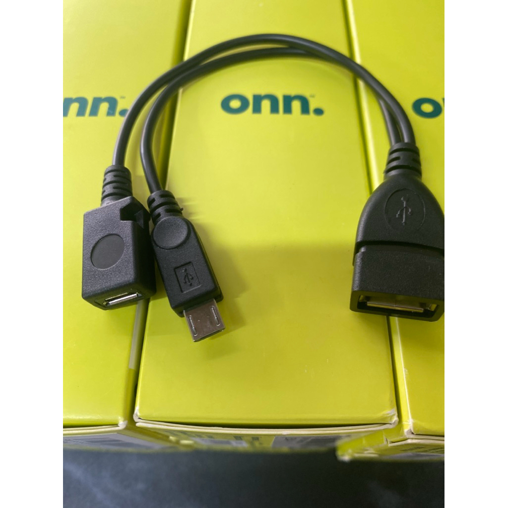 Cáp OTG Micro USB Cho ONN / Fire HD – 1 Cổng Micro Vẫn Gắn Được USB Ngoài