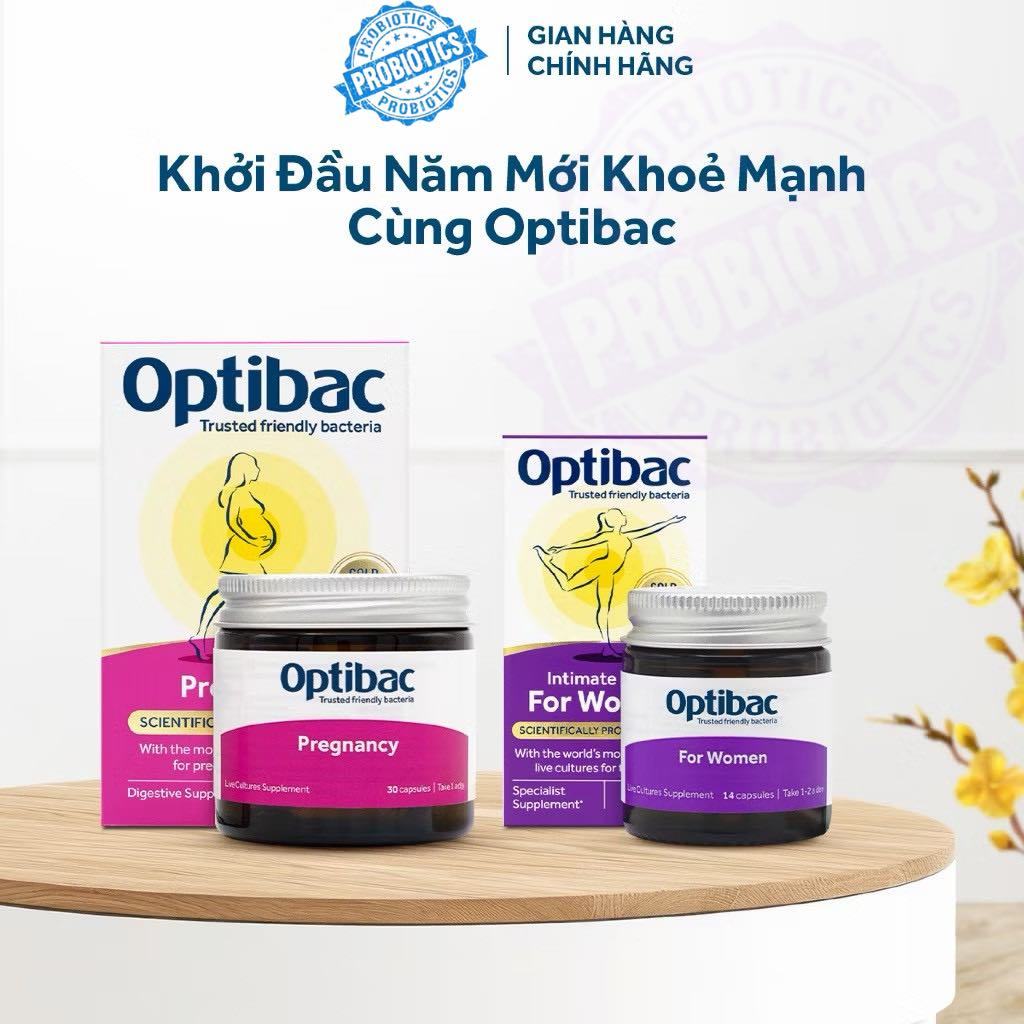 Combo  Optibac Pregnancy 30 viên và Optibac For Women 14 viên/hộp