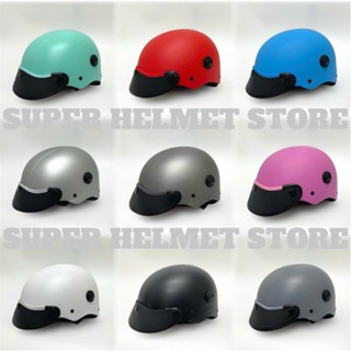 [TẶNG SET BIKER] Nón Bảo Hiểm Sơn Chính Hãng 1/2 Đầu - Màu Sơn Nhám - Có Lỗ Thông Gió - Hợp Với Nam & Nữ !