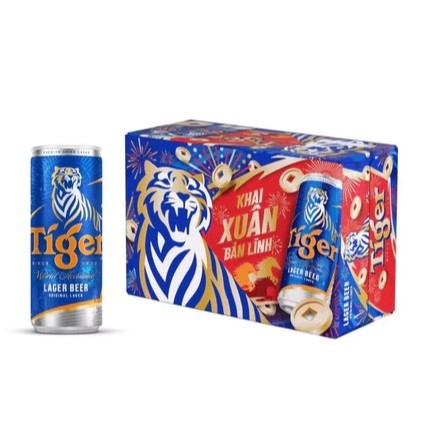 (Hỏa Tốc)) Thùng bia Tiger nâu 330ml x 24 lon