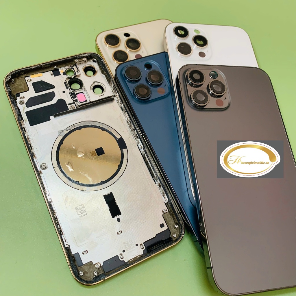 VỎ ZIN BÓC MÁY DÀNH THAY CHO  DÒNG 12PR0MAX 85%-90% MÀU TRẮNG, VÀNG, XANH DƯƠNG, ĐEN