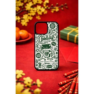 Ốp lưng Unique Case dành cho điện thoại iPhone Tết Collection in hình mèo may mắn TET039
