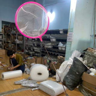 Vợt Bắt Cá Cảnh Mini Thép Bọc Nhựa Chắc Chắn Lưới Dày Hiệu Quả Cao