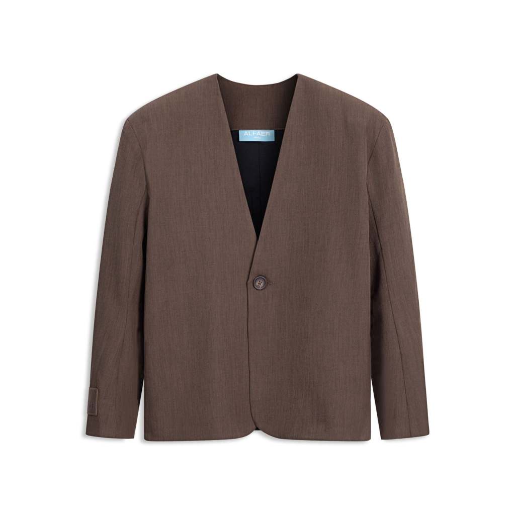 ÁO  KHOÁC “ALFAER” BRUNO COLLARLESS OVER-BLAZER