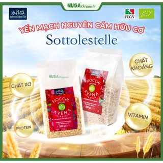 Yến mạch nguyên cám hữu cơ - Sottolestelle - 500g & 200g
