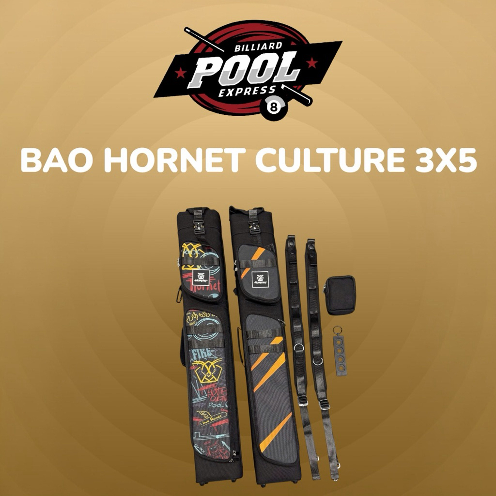 Bao đựng gậy bi-a, Bao cơ bida Hornet Culture 3x5 (Chính hãng)