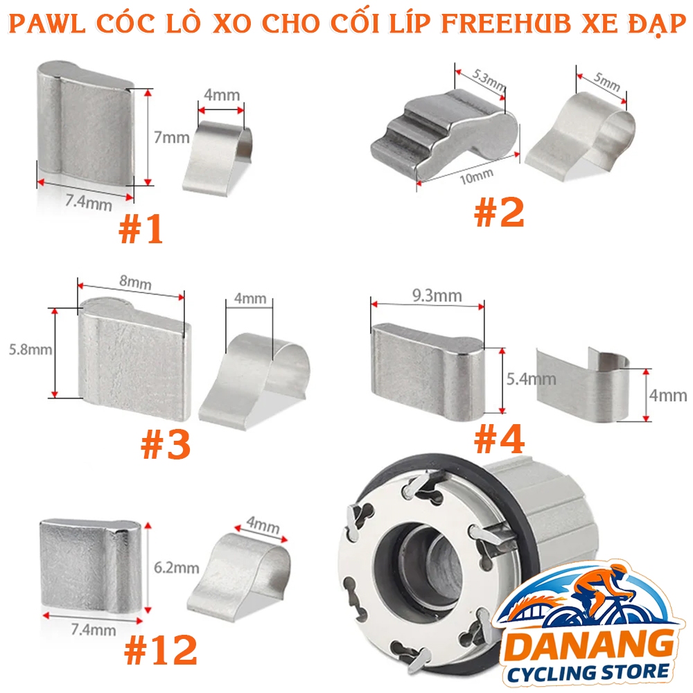 Bộ Cóc Pawl Lò Xo Cối Líp Xe Đạp – Thay Thế Freehub