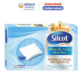 Combo 12 hộp bông bông tẩy trang Silcot 82 miếng/hộp