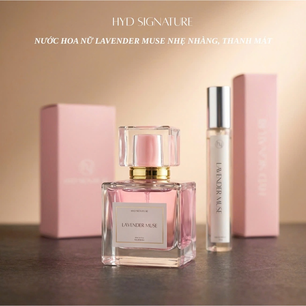 [HYD SIGNATURE] Nước hoa nữ Lavender muse - Hương thơm hoa oải hương & musk nhẹ nhàng được lấy cảm h