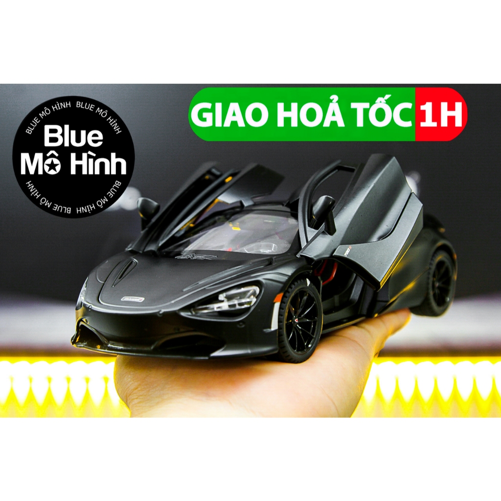 Mô hình xe Mclaren 720S 1:24 Đen mờ