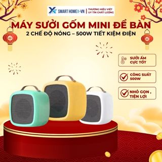 🌡️ Máy Sưởi Gốm Mini Để Bàn – 2 Chế Độ Nóng – 500W Tiết Kiệm Điện | An Toàn – Nhỏ Gọn – Làm Ấm Nhanh