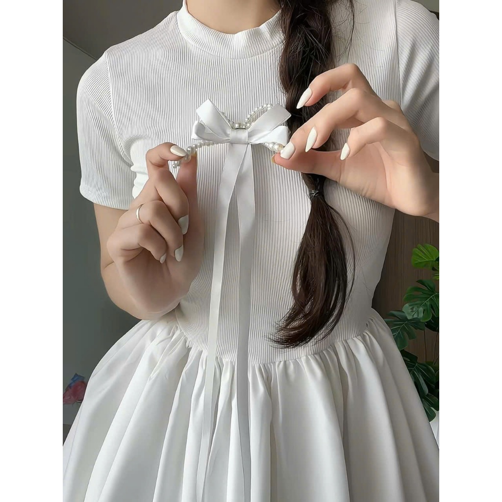 Đầm thun phối tùng bí xòe - RL 04