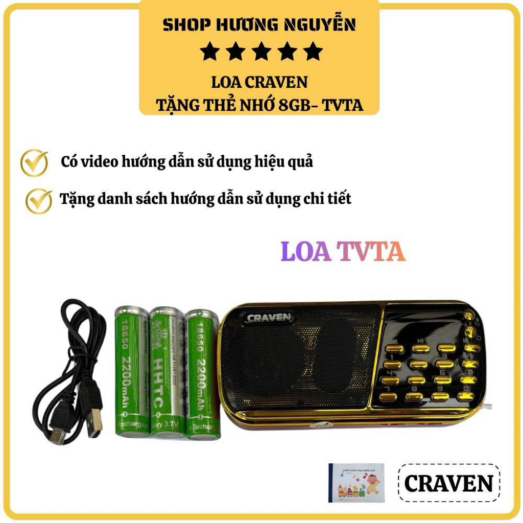 LOA CRAVEN- Loa tắm ngôn ngữ Tiếng Việt & Tiếng Anh cho trẻ 0-10 tuổi (2046)