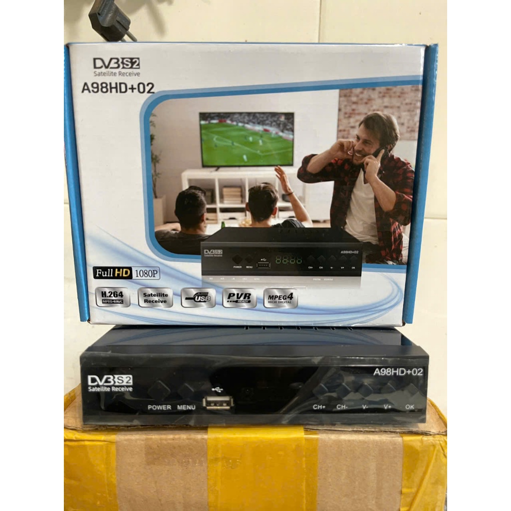 Đầu thu vinasat A98HD+02 dùng chảo - Đầu thu kỹ thuật số chảo vệ tinh