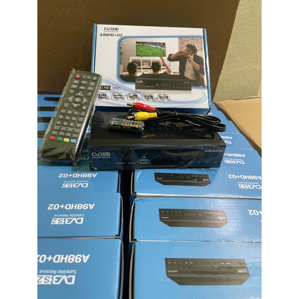 Đầu thu vinasat A98HD+02 dùng chảo - Đầu thu kỹ thuật số chảo vệ tinh vinasat2