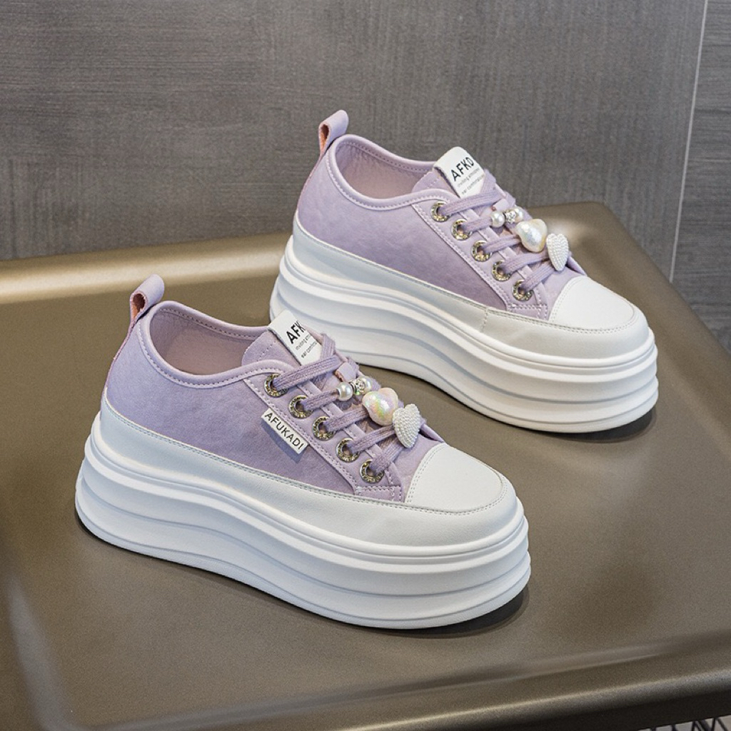 [ Hàng order ] Giày thể thao đế độn nữ 8cm quảng châu