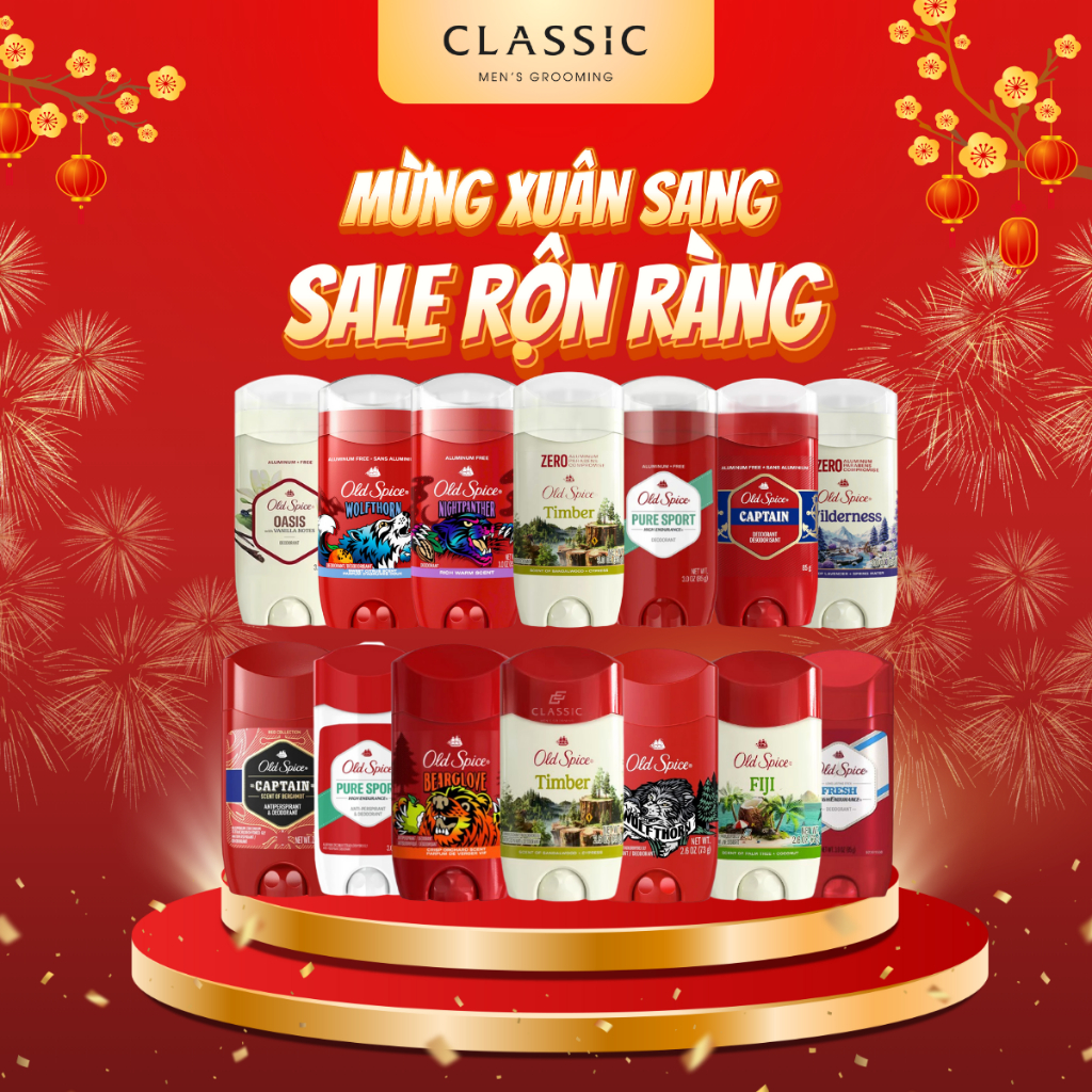 Lăn khử mùi Old Spice Chính hãng Mỹ