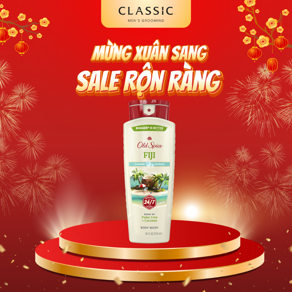 Sữa Tắm Nam Old Spice Fiji 473ml