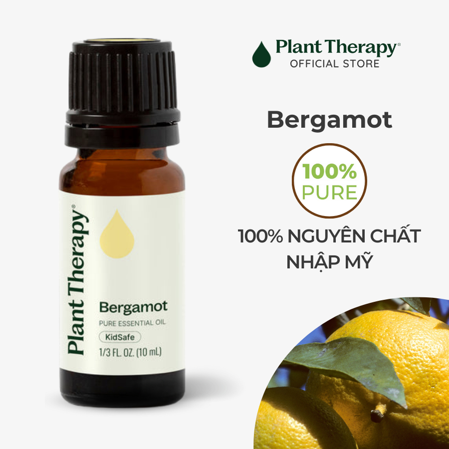Tinh dầu thiên nhiên Cam Bergamot Plant Therapy - Pure KidSafe essential oil 10mL