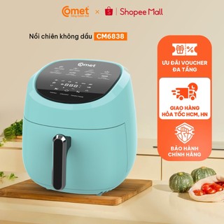 - nồi chiên không dầu phím cảm ứng điện tử 4l comet - cm6838