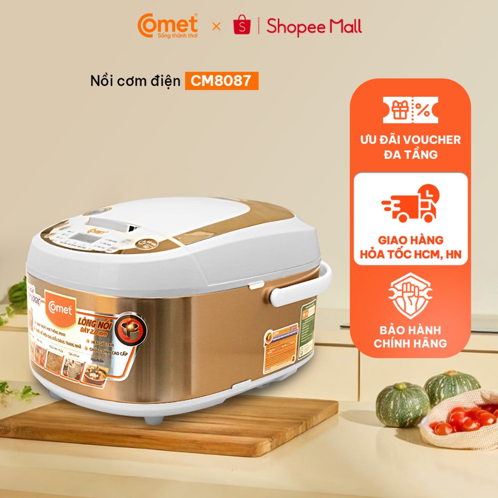 Nồi cơm điện tử 1.8L COMET - CM8087