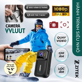 Camera hành trình YYLUUT L9 Full HD 1080P, camera xe máy ô tô, ghi hình ban đêm, góc rộng, chống rung, pin 8 tiếng