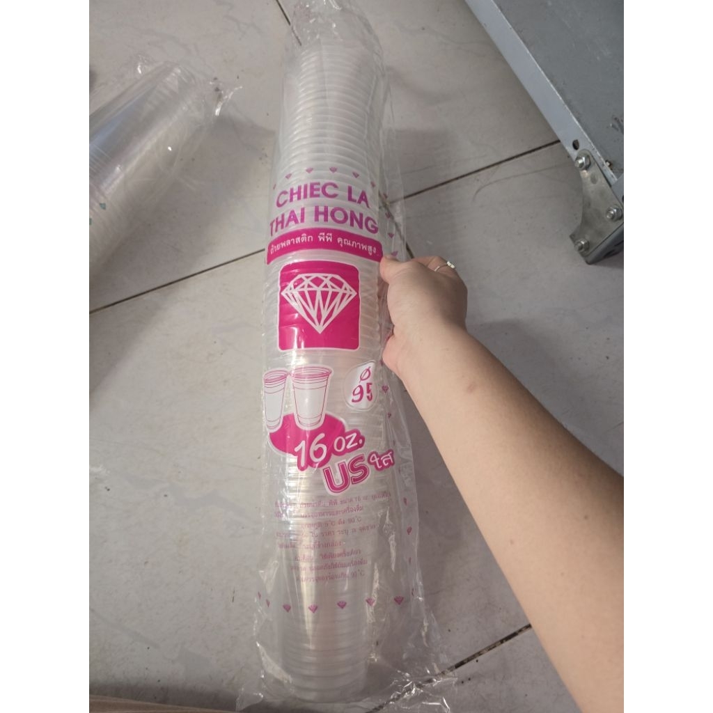 [BỊCH 1000 LY] Ly 500ml Thái Hồng Hiệu TRƯỜNG THÀNH (KHÔNG KÈM NẮP )