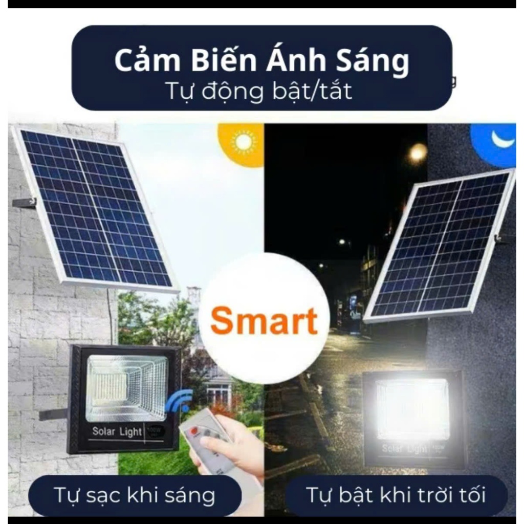 Đèn Năng Lượng Mặt Trời - Đèn Pha - công suất 5000W - Tiết kiệm điện - Siêu Sáng