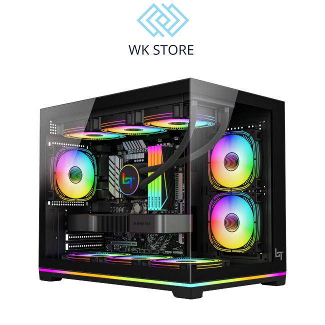 Vỏ Case LinkTech IFRIT M-ATX / I-ATX, Dải Led ARGB | No Fan | Mới, Bảo Hành 12T