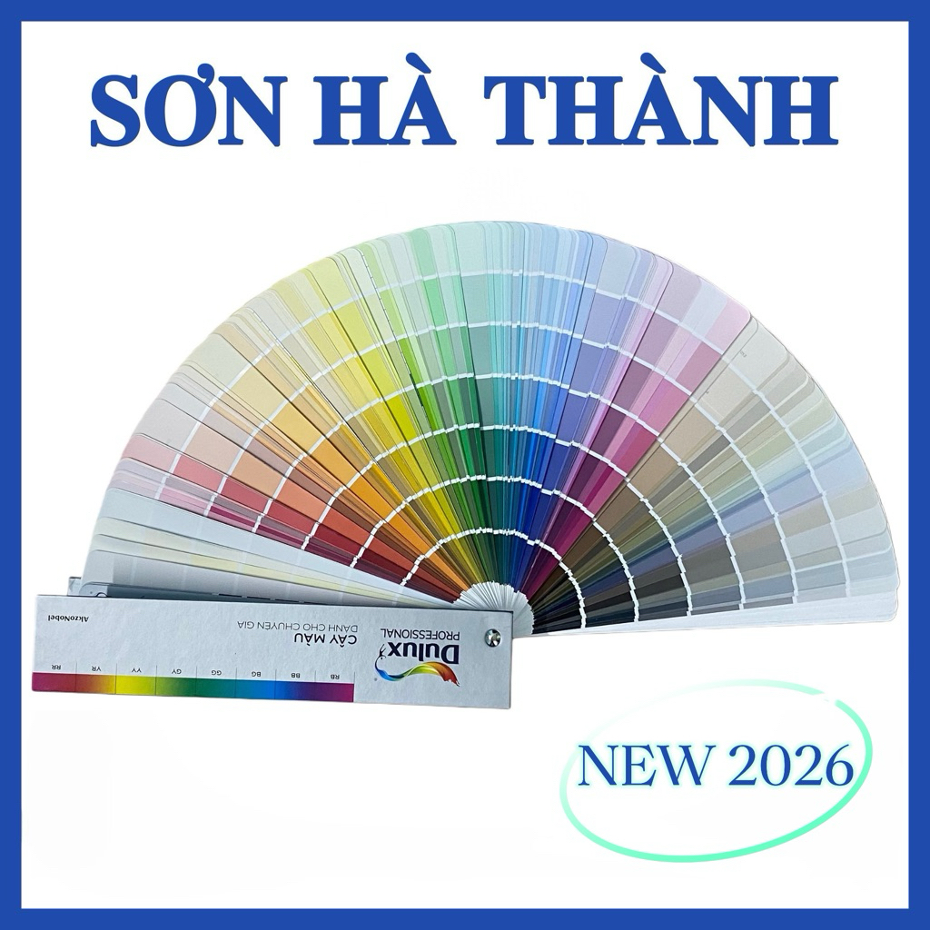 [SẴN HÀNG] CÂY QUẠT MÀU SƠN DULUX MẪU MỚI 2026 – 2079 màu | Bảng màu sơn Dulux | Cây màu sơn nhà