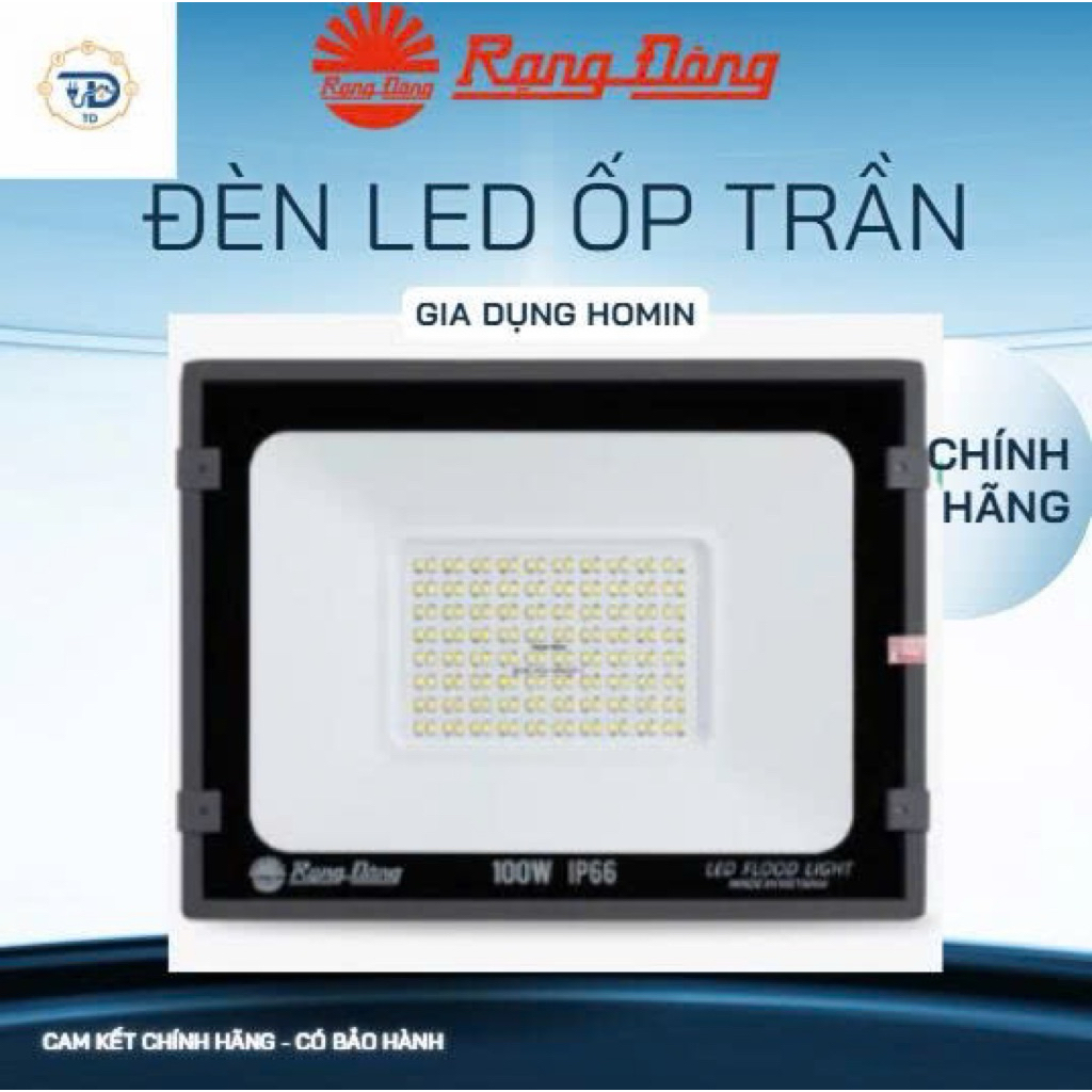 Đèn led chiếu pha Rạng Đông CP10 20W - 50W bảo hành 2 năm