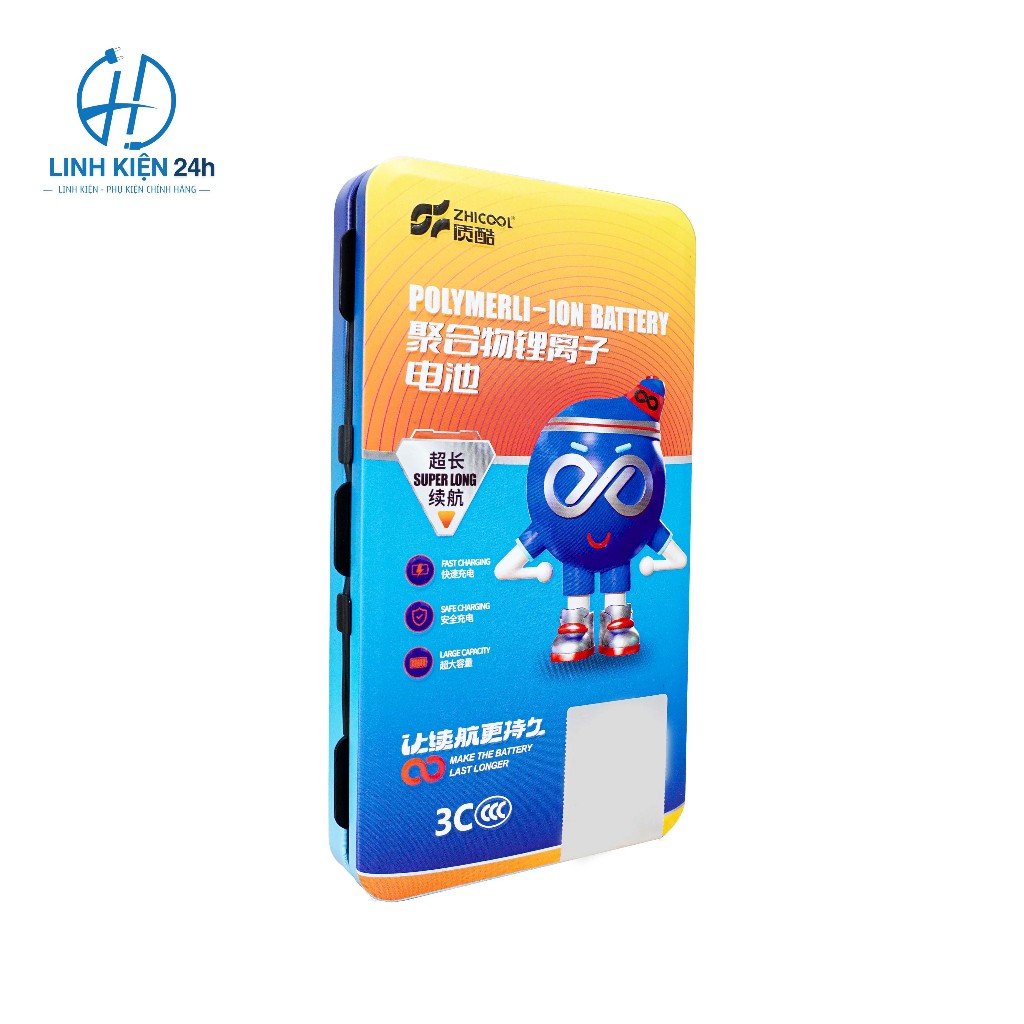 Pin ZHICOOL Samsung Galaxy J3, J5, J6, J7, A6, A6+, J5 Prime, J7 Prime, J7+ – Bảo Hành 12 Tháng