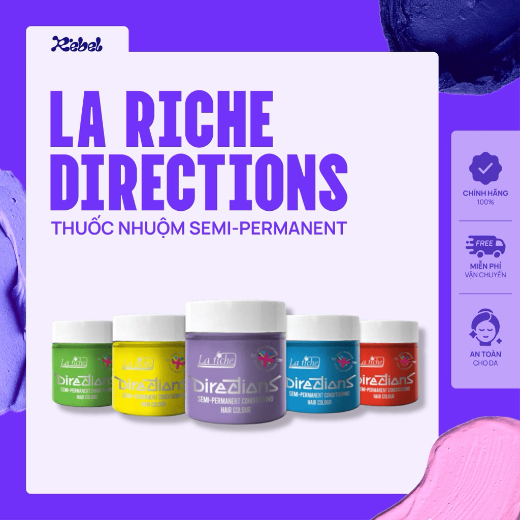 [ TỔNG HỢP] Thuốc nhuộm tóc La Riche Directions dạng Semi-permanent