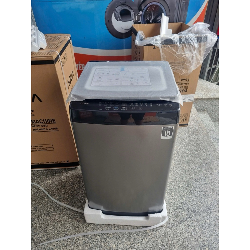 Máy giặt Aqua 7.2 kg AWM72-316K(S) Chỉ giao HCM, Long An, Bình Dương, Biên Hoà chat trước khi đặt